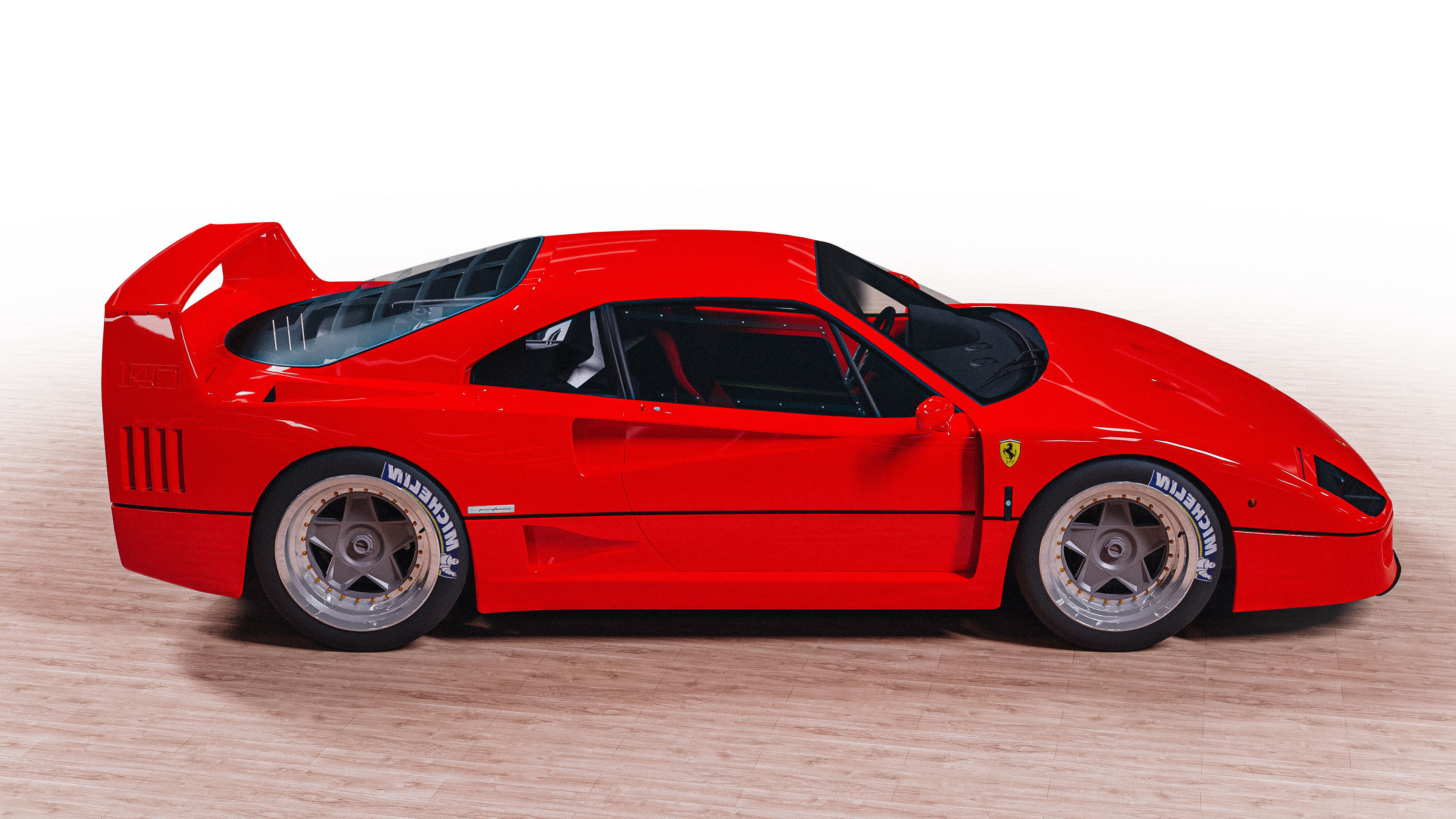 3D model Ferrari F40 VR / AR / lowpoly CGTrader