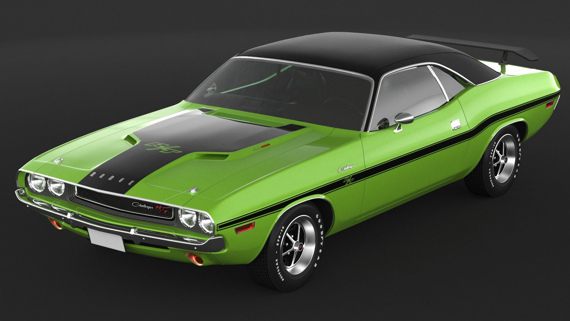 1970 Dodge Challenger RT 3D model | CGTrader