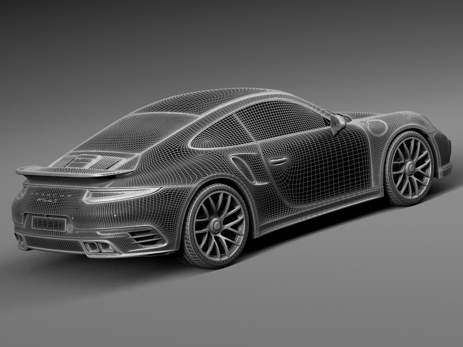 3D Printed Porsche 911 Turbo S Coupe 2016 Collectible 3D model 3D ...