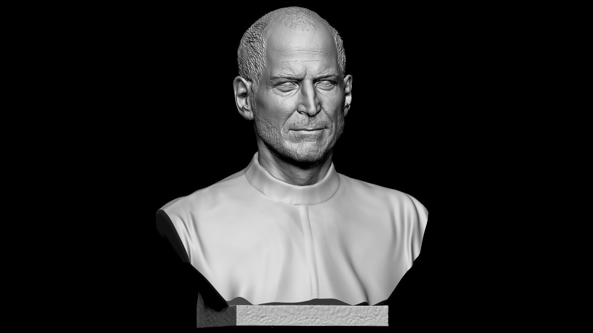 Steve Jobs 3D model 3D printable CGTrader