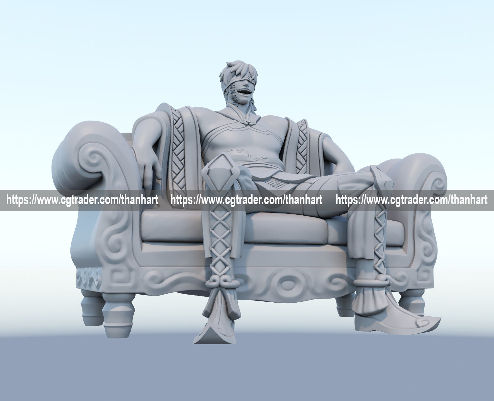 Qin Shi Huang 3d print model from record of ragnarok 3D model 3D printable | CGTrader