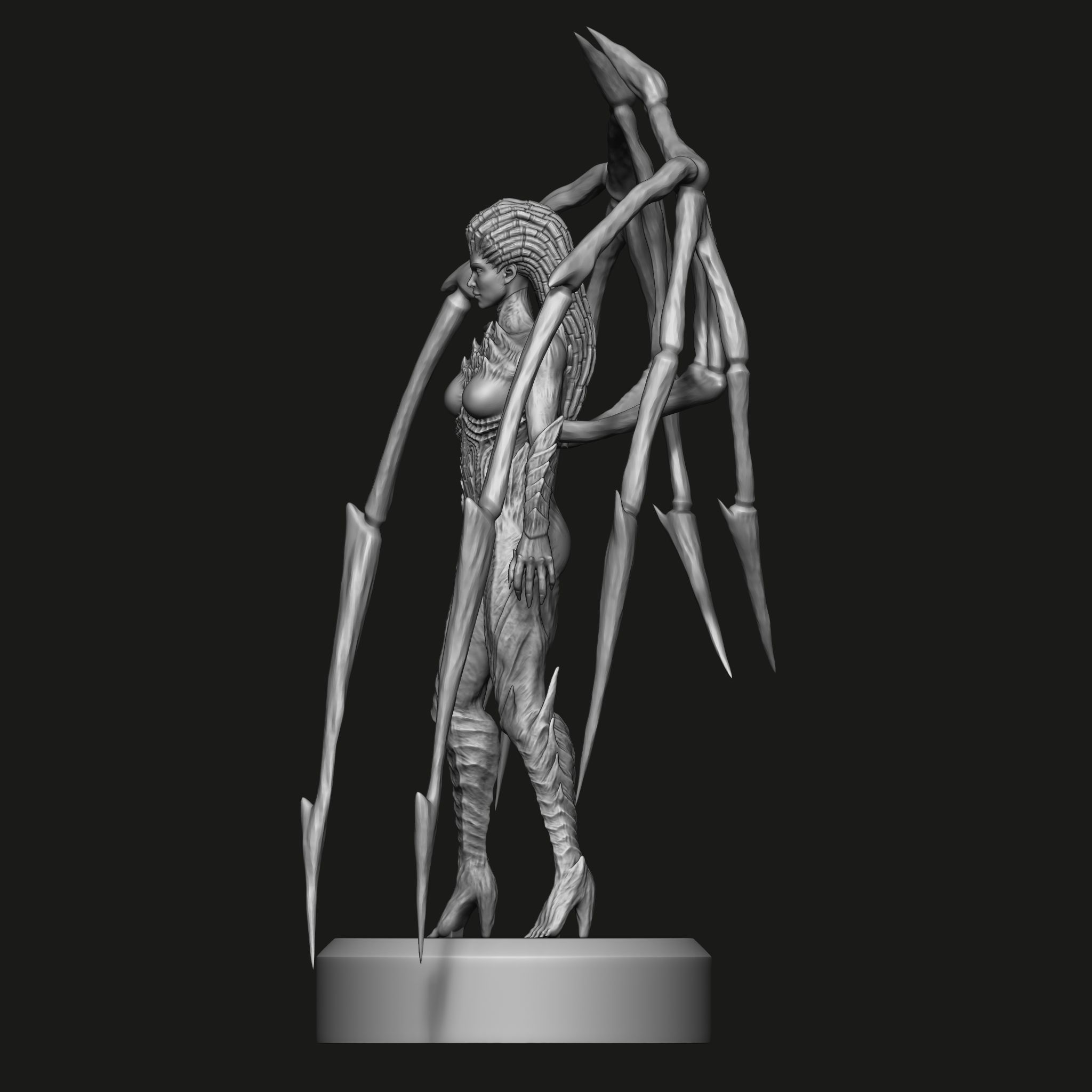 Queen of Blades Sarah Kerrigan Starcraft 3D print model 3D model 3D