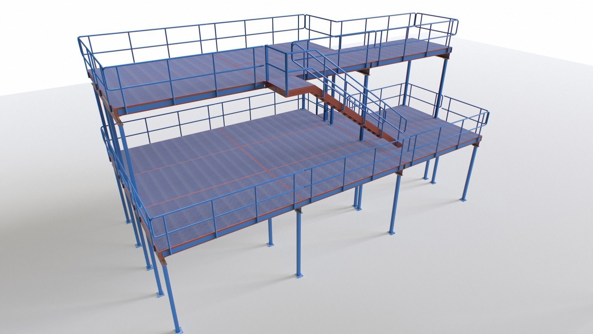 3D model Industrial Platform Modular VR / AR / low-poly | CGTrader
