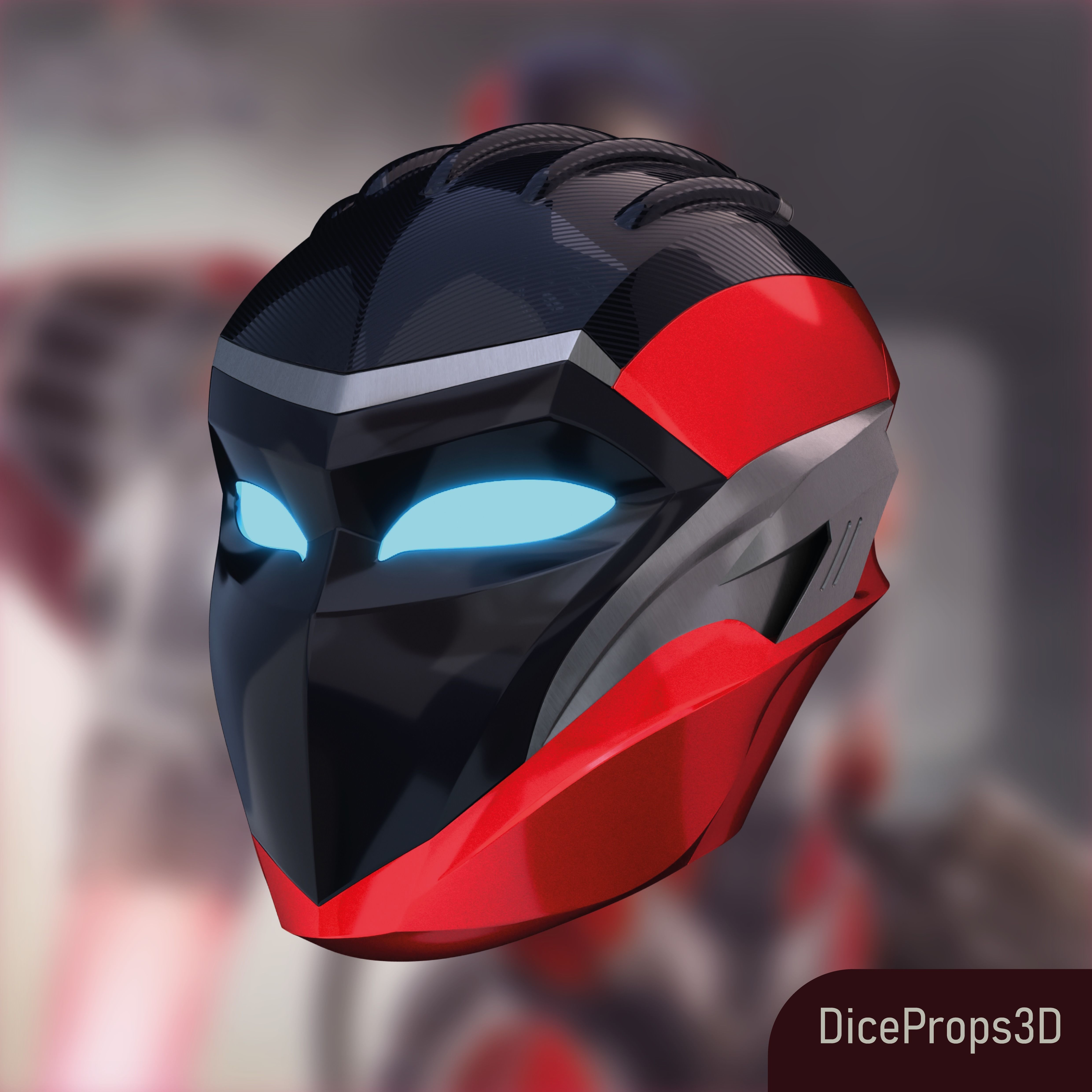 Ironheart Helmet 3D printable model Interior details 3D model 3D