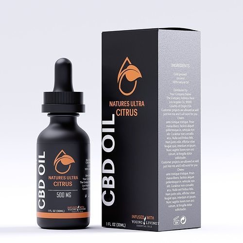 3D model CBD Oil Natures Ultra Citrus VR / AR / low-poly | CGTrader