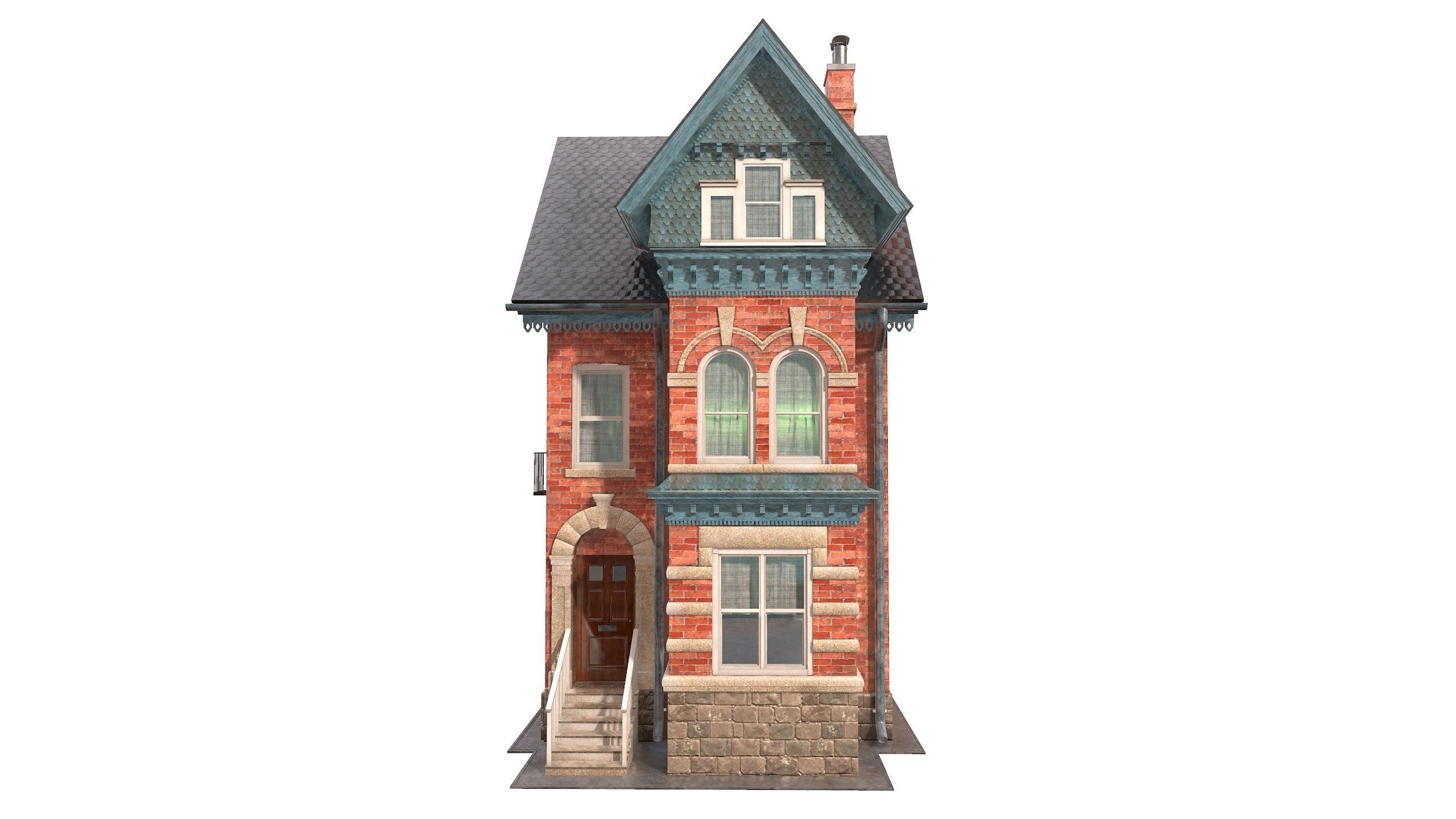 Victorian house 3D model | CGTrader