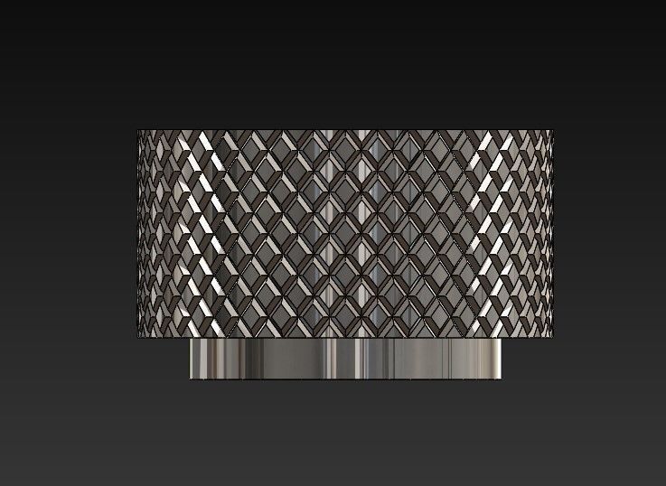 Knurled Knob 3D model 3D printable CGTrader