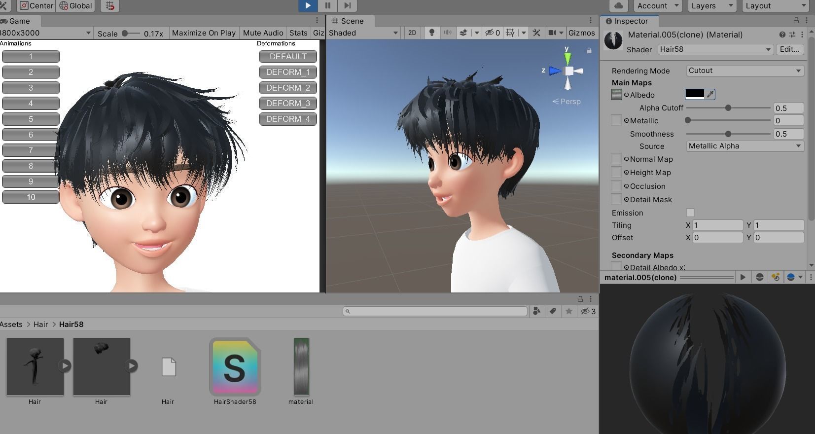 Zepeto Unity 3D model Short Hair Male 3D Item Zepeto Creator Unity Prefab FBX VR ...
