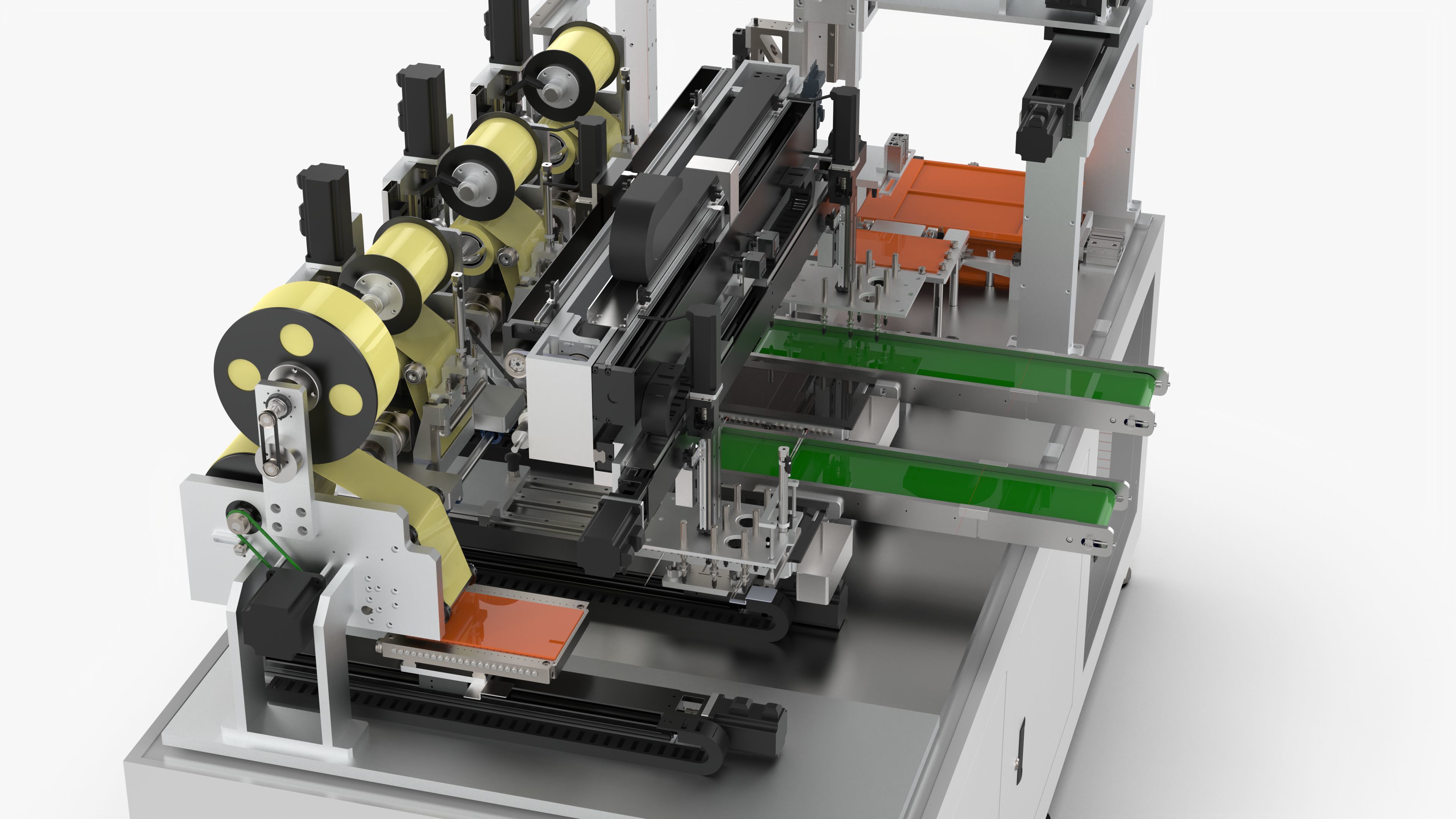 Automatic Glue Cleaning Machine 3D model CGTrader