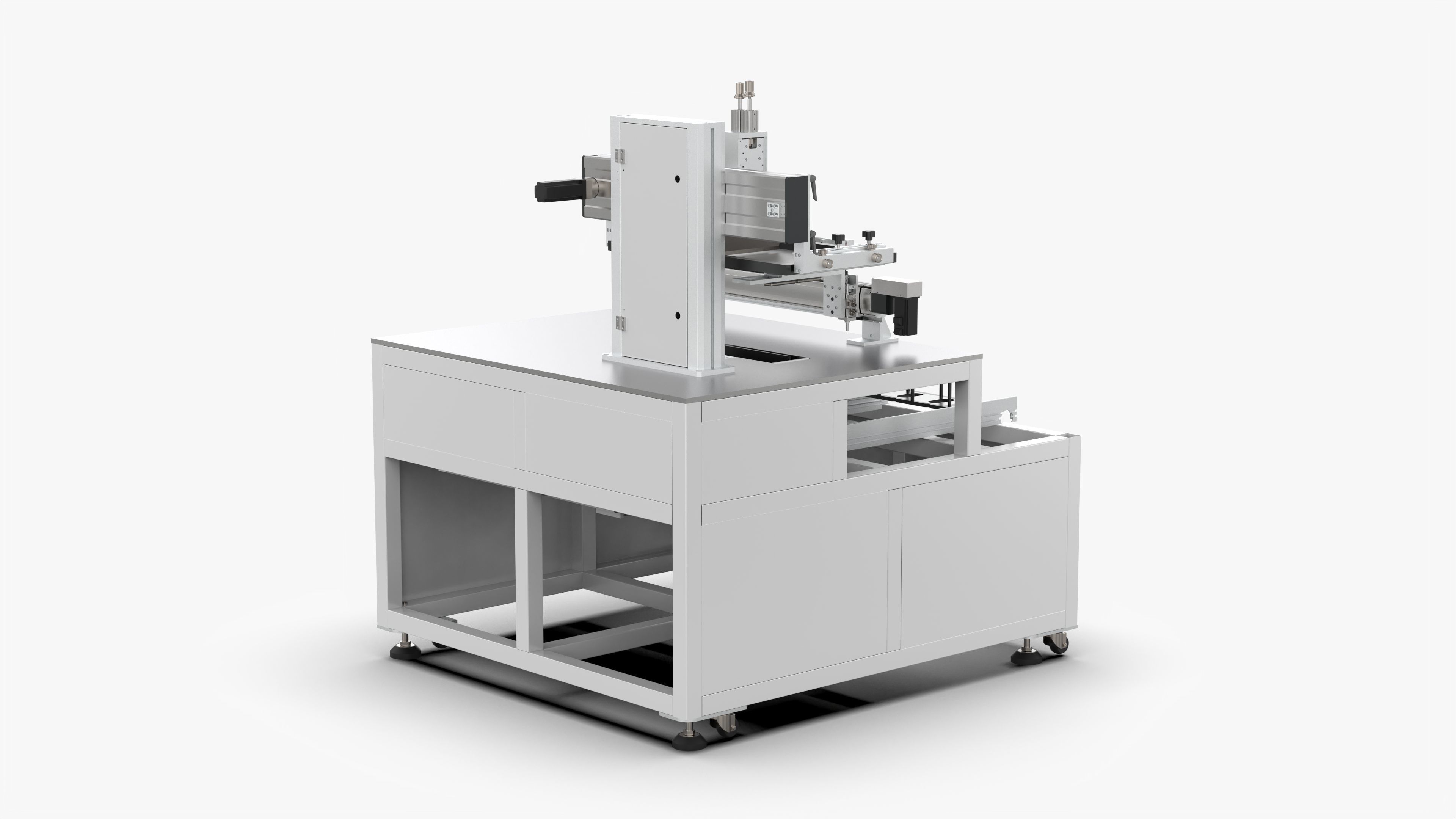 Automatic Screen Printing Equipment 3D model CGTrader