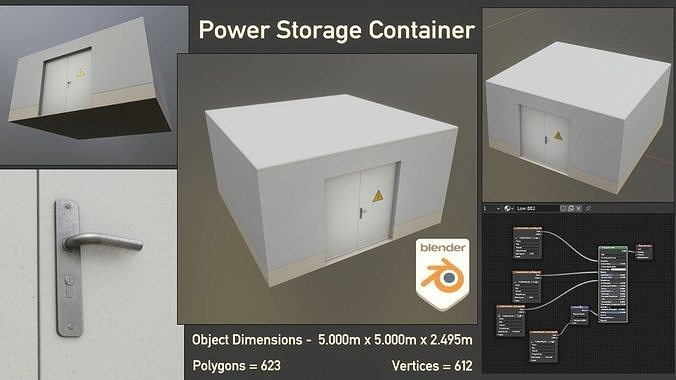 3D model Power Storage Container VR / AR / low-poly | CGTrader