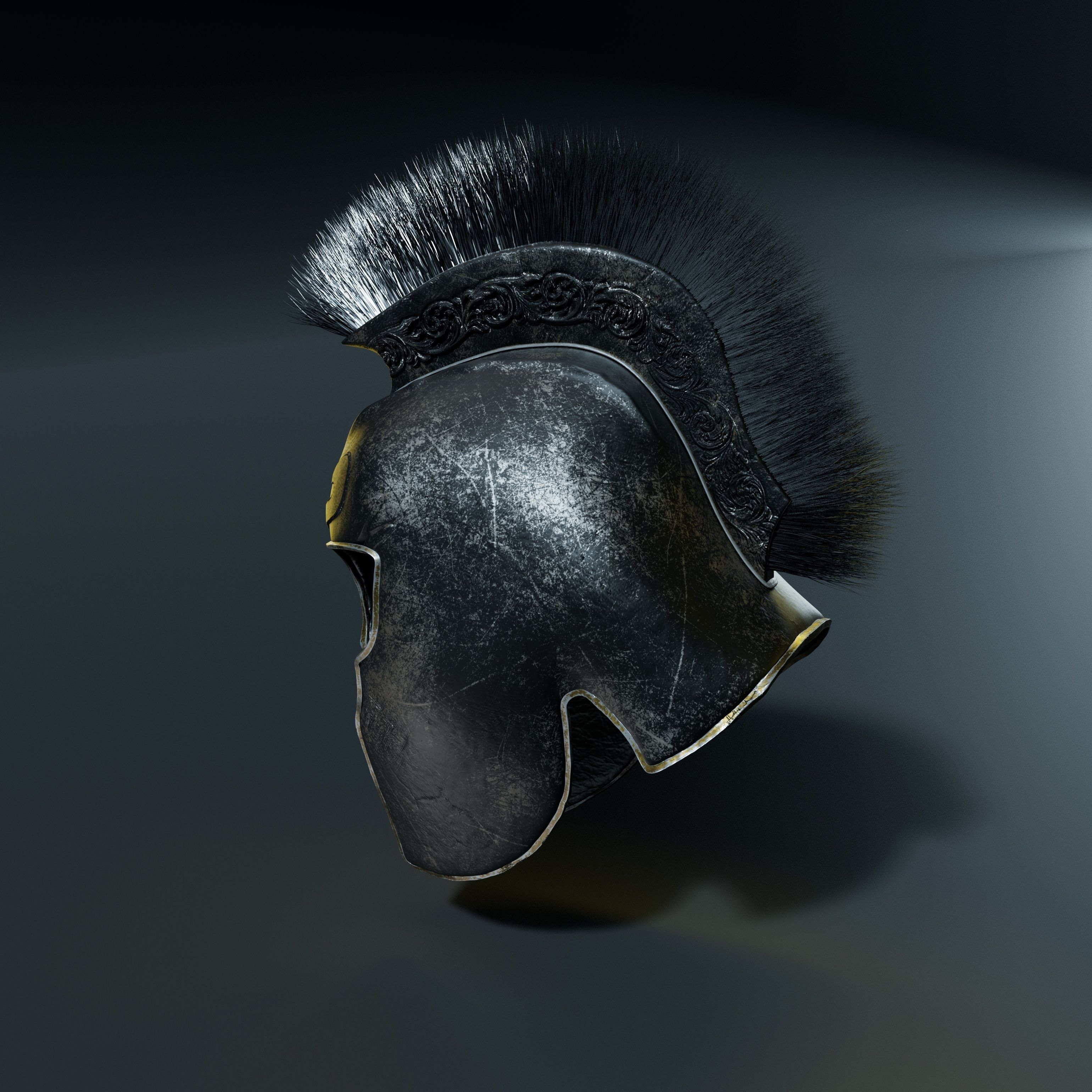 Helmet of Achilles 3D model 3D model CGTrader
