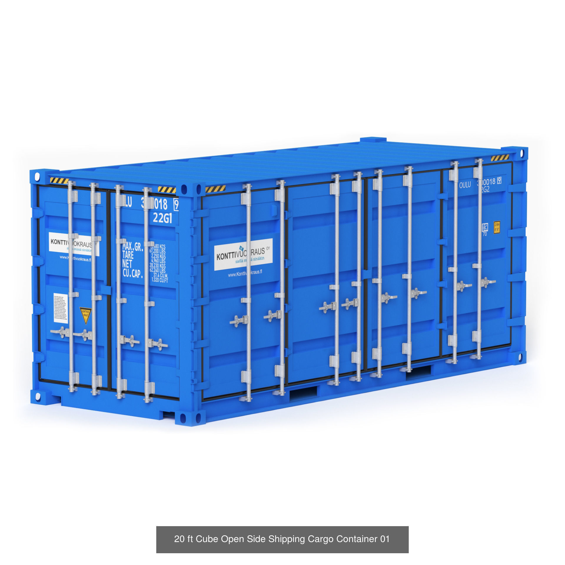 20 ft Cube Shipping Cargo Container Collection CGTrader