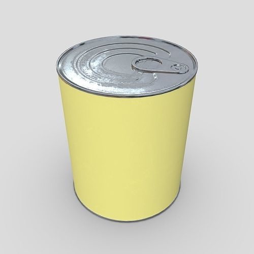 3D model Tin Can 3 VR / AR / lowpoly CGTrader