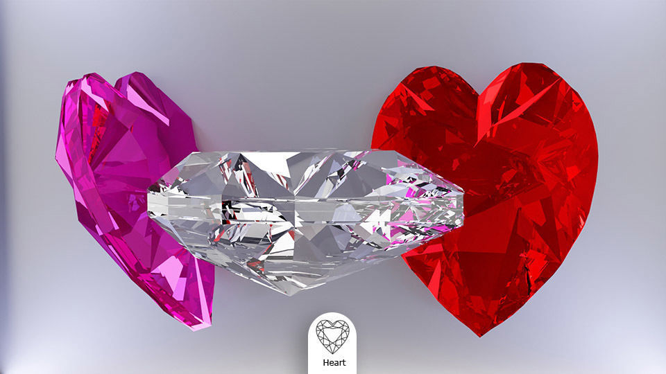 3D model Diamond package VR / AR / low-poly | CGTrader