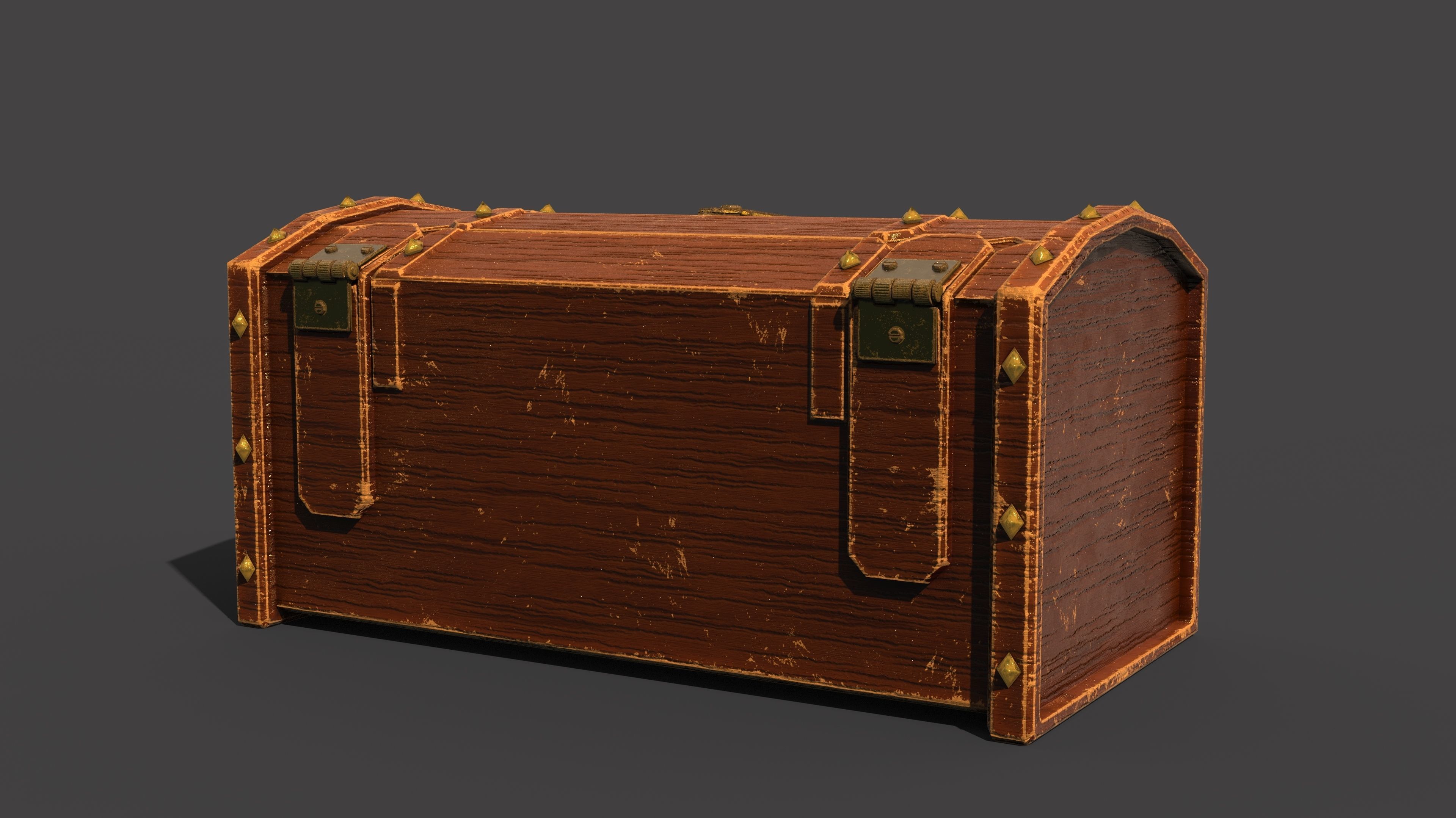 3D model 3D LOW POLY STYLIZED CRUSADER CHEST MODELLING VR / AR / low ...