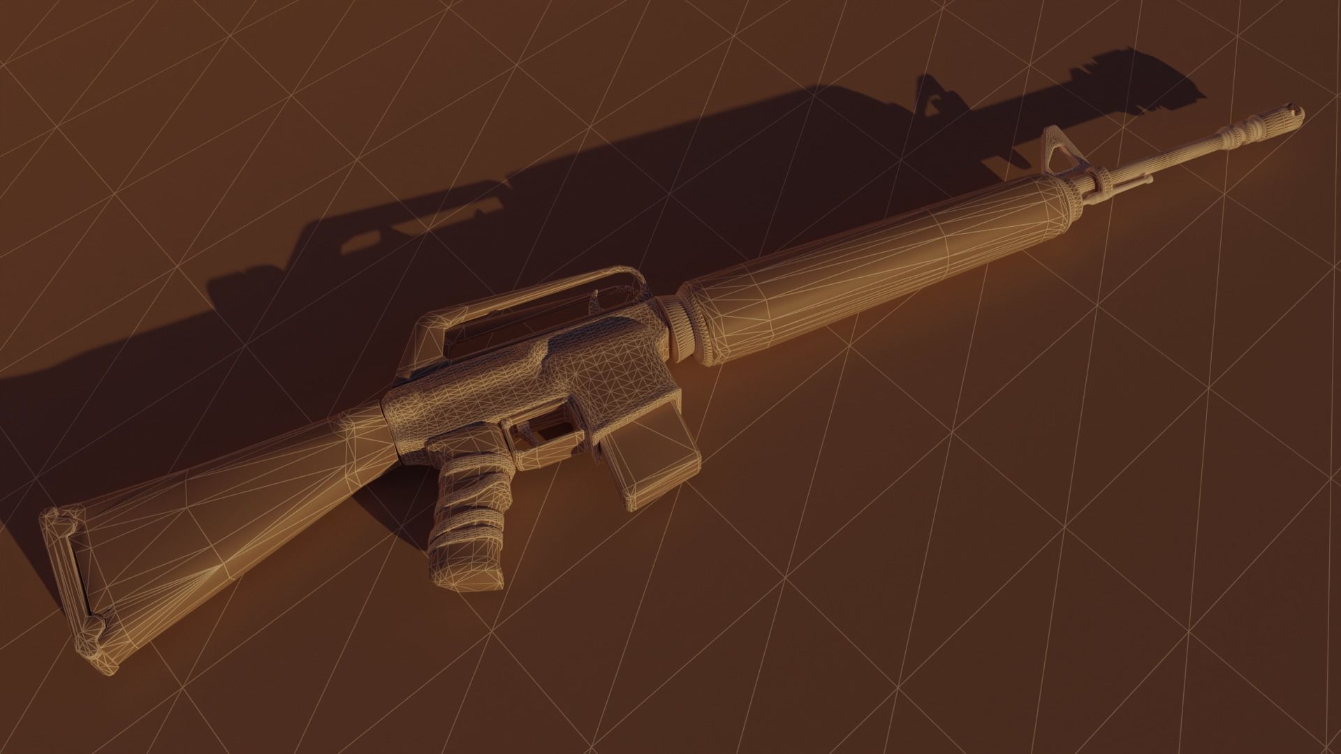 3D model rifle two ar - rifles VR / AR / low-poly | CGTrader