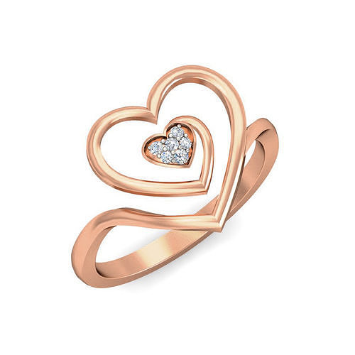 Heart Diamond Ring 3dm stl renders detail 3D model 3D printable CGTrader