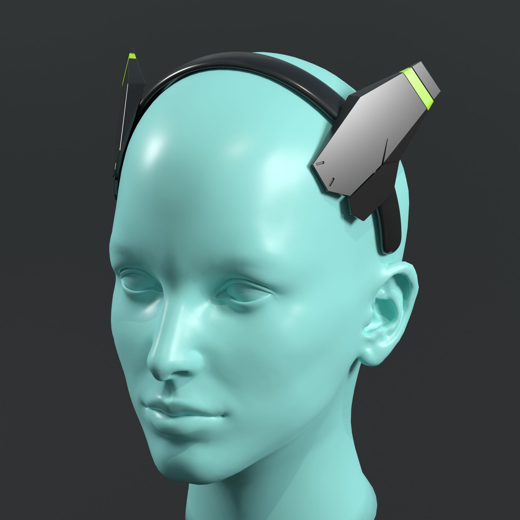Cyberpunk Edgerunners Rebecca Headband 3D model 3D printable CGTrader