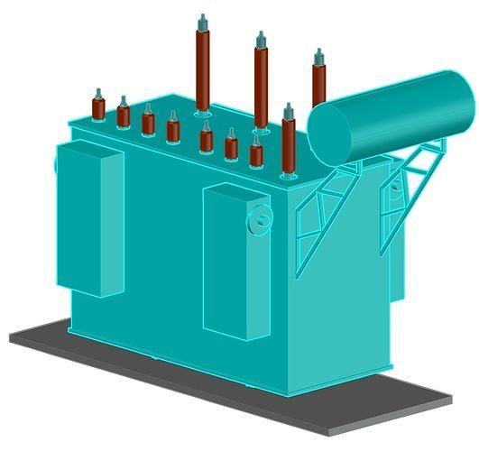Power Transformer 3D model CGTrader