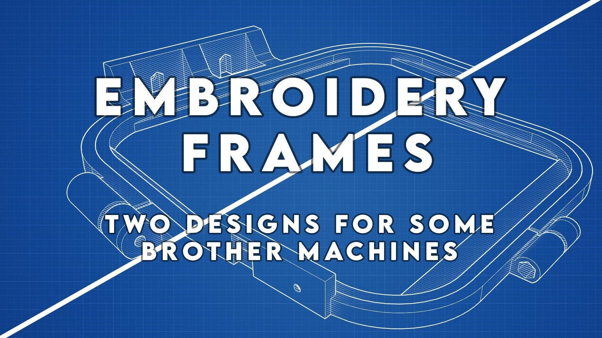 Embroidery Frames Brother BP 3D model 3D printable CGTrader