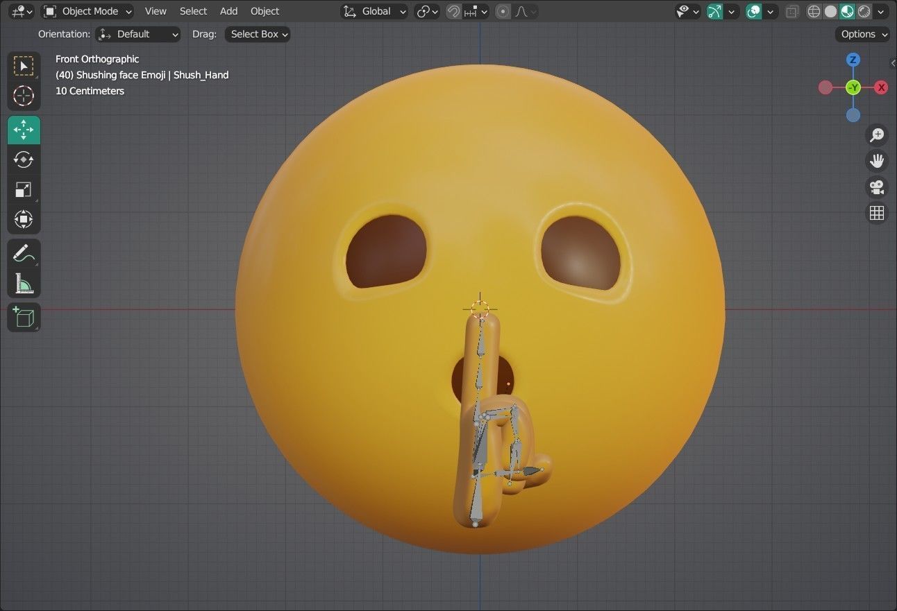 3D model Shushing face Animated Emoji VR / AR / low-poly | CGTrader