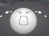 3D model Distraught wail face Animated Emoji VR / AR / low-poly | CGTrader