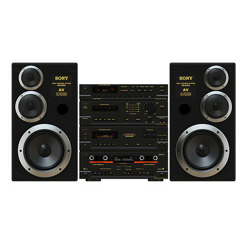 Audio system 3D model CGTrader