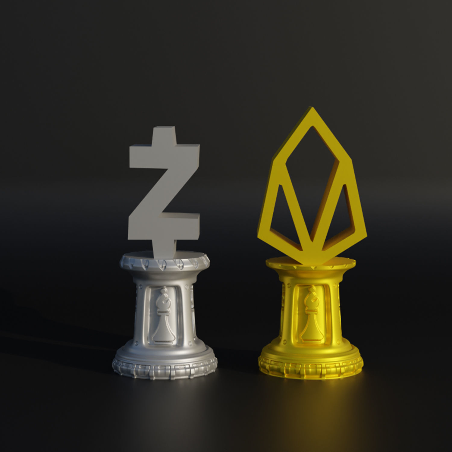 Crypto Coin Figure Chess Set - 18 Different Crypto Coin 3D model 3D ...