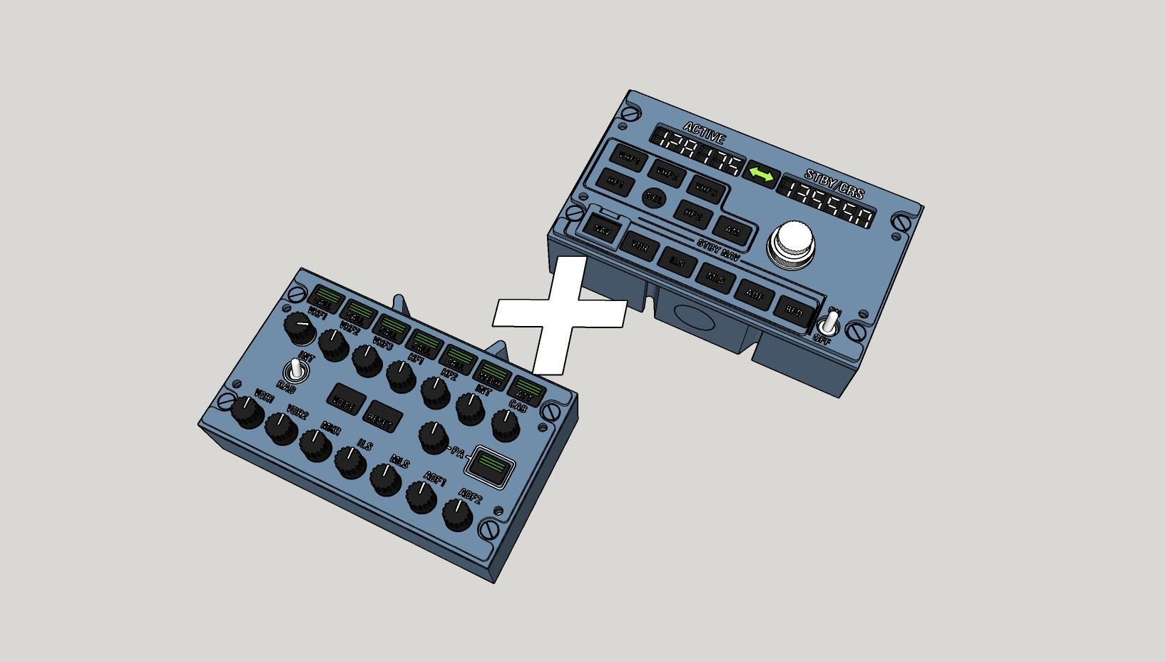 A320 RMP and ACP panels 3D model 3D printable | CGTrader