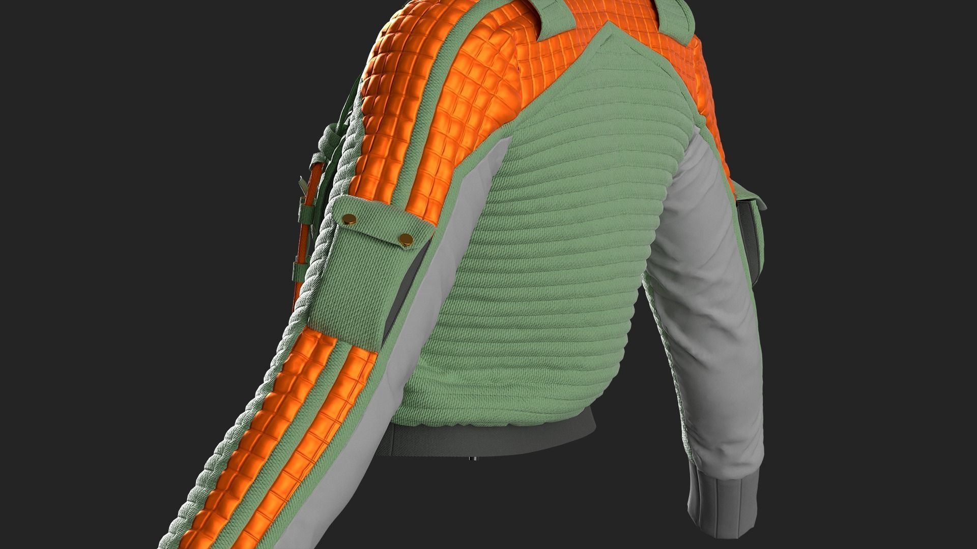 Female Jacket Number 1 Marvelous Designer project 3D model | CGTrader