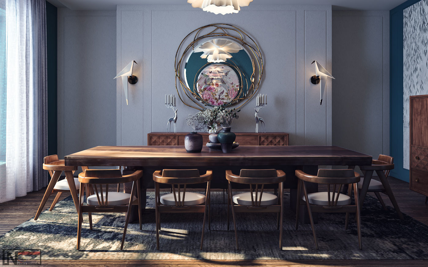 electric dining room 3D model | CGTrader