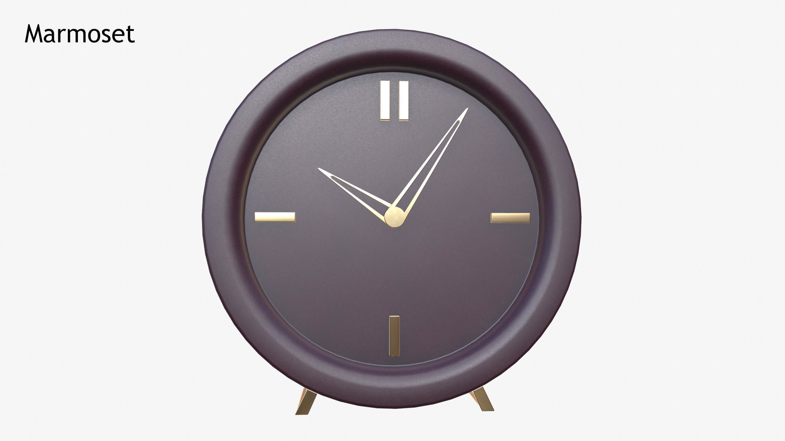 3D model Classy Clock VR / AR / low-poly | CGTrader