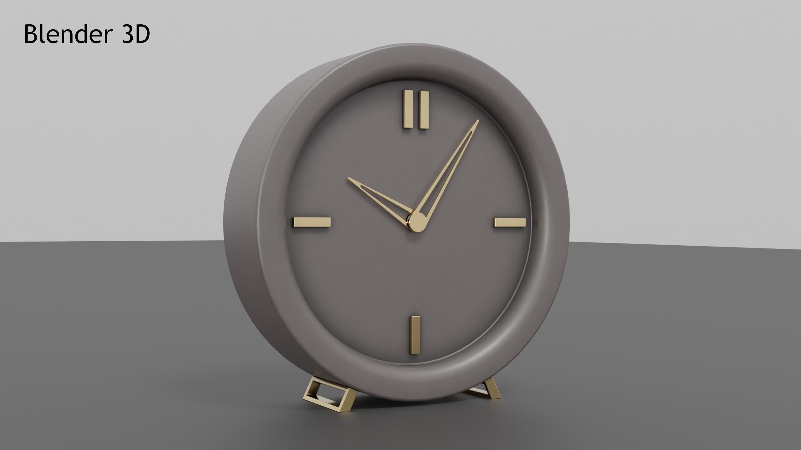 3D model Classy Clock VR / AR / low-poly | CGTrader