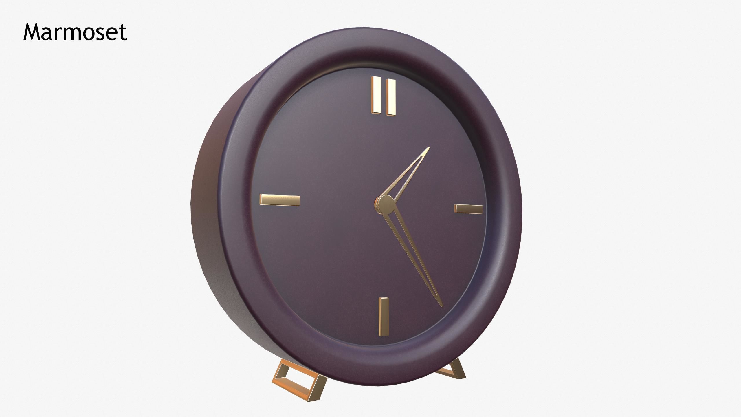 3D model Classy Clock VR / AR / low-poly | CGTrader