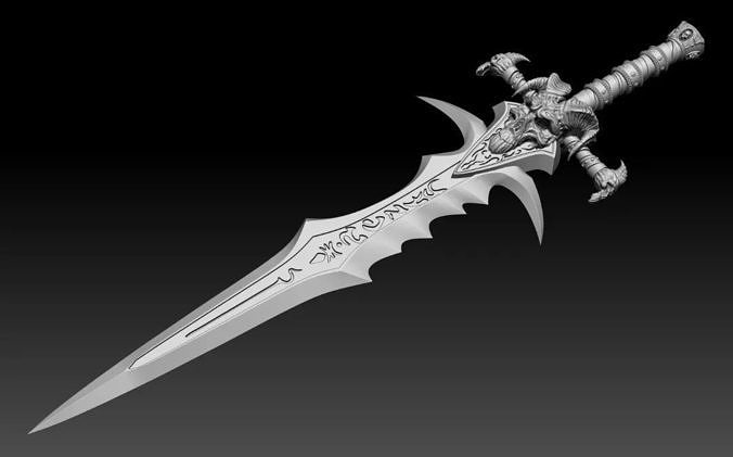 Frostmourne Sword - Arthas the Lich King - World of Warcraft 3D model ...