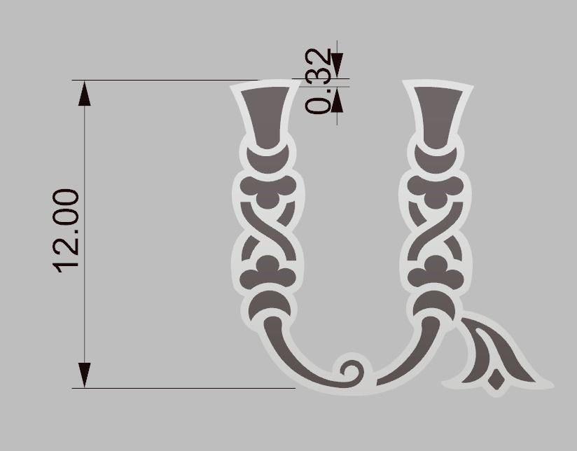 Armenian letters 3D model 3D printable | CGTrader