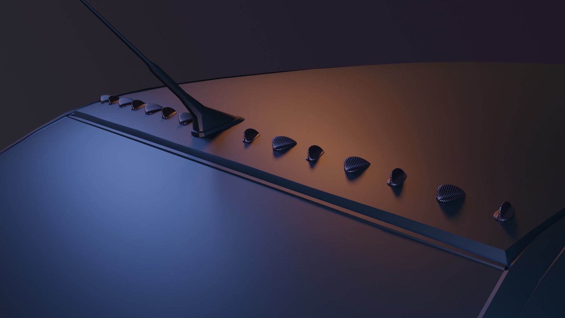 Vortex generator 3d printable Mitsubishi Lancer EVO alternative 3D