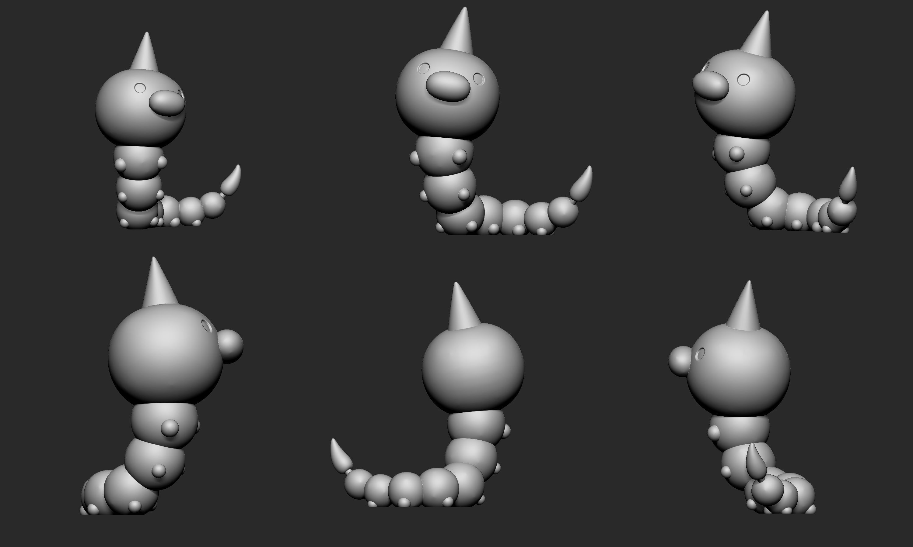 Pokemon - Weedle with 2 poses 3D model 3D printable | CGTrader