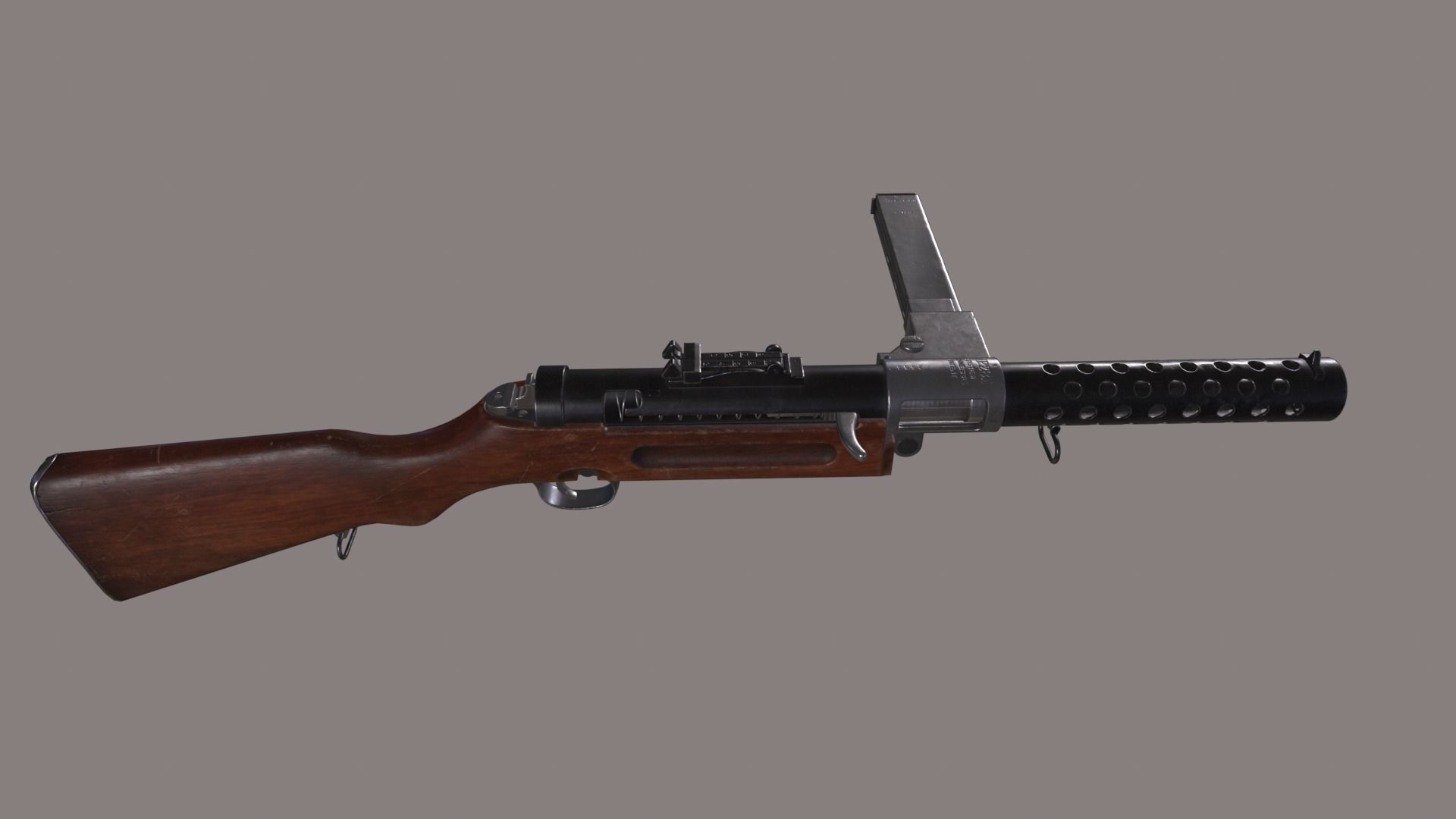 3D model WWII MP28 II VR / AR / low-poly | CGTrader
