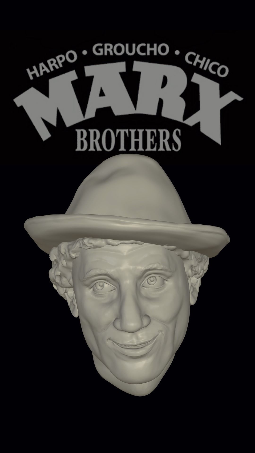 Marx Brothers 3D sculpture 3D model 3D printable CGTrader