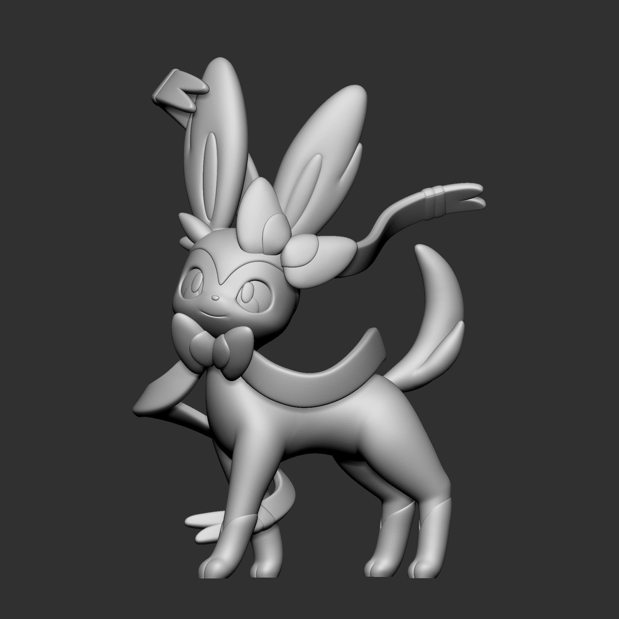 SYLVEON POKEMON 3D model 3D printable | CGTrader