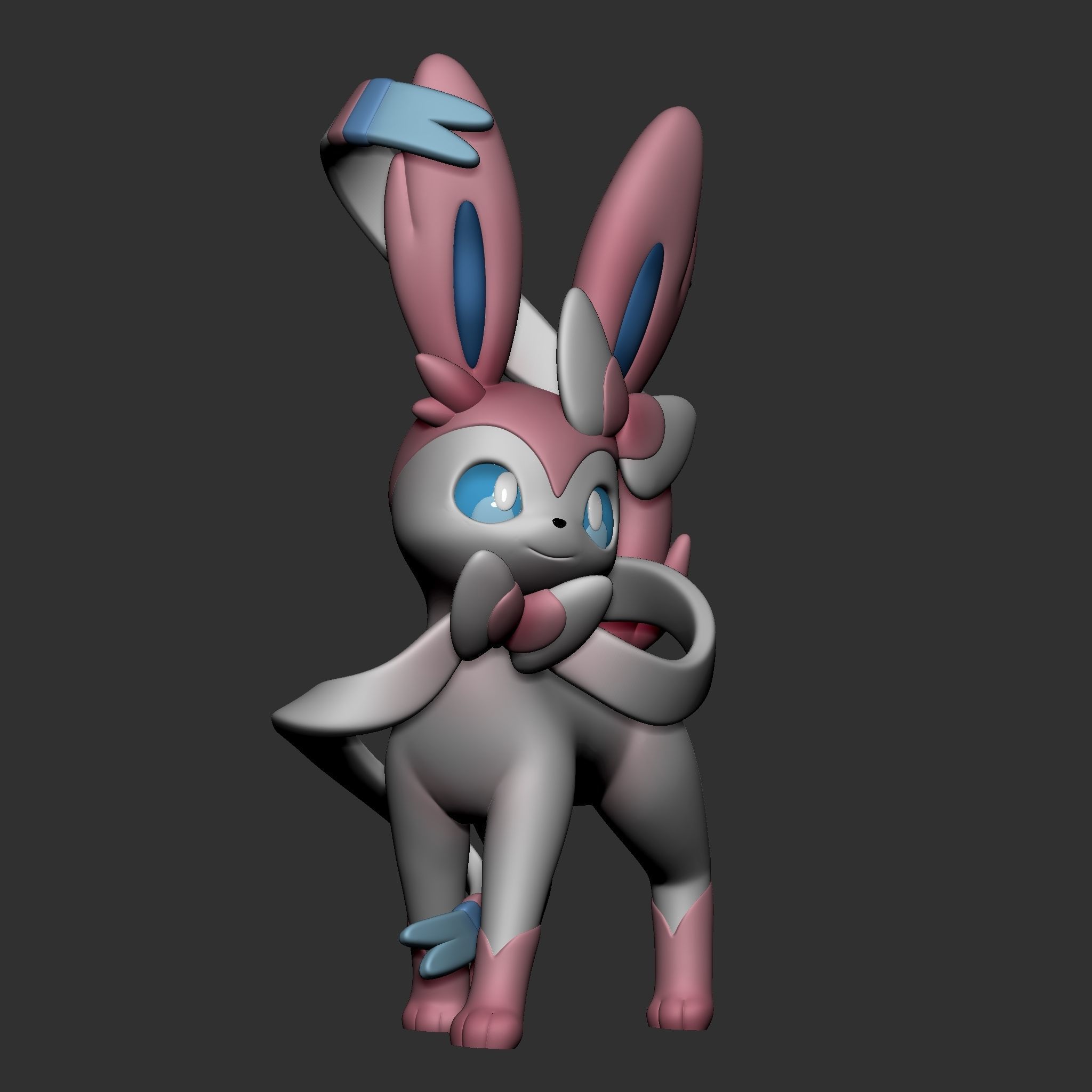 SYLVEON POKEMON 3D model 3D printable | CGTrader