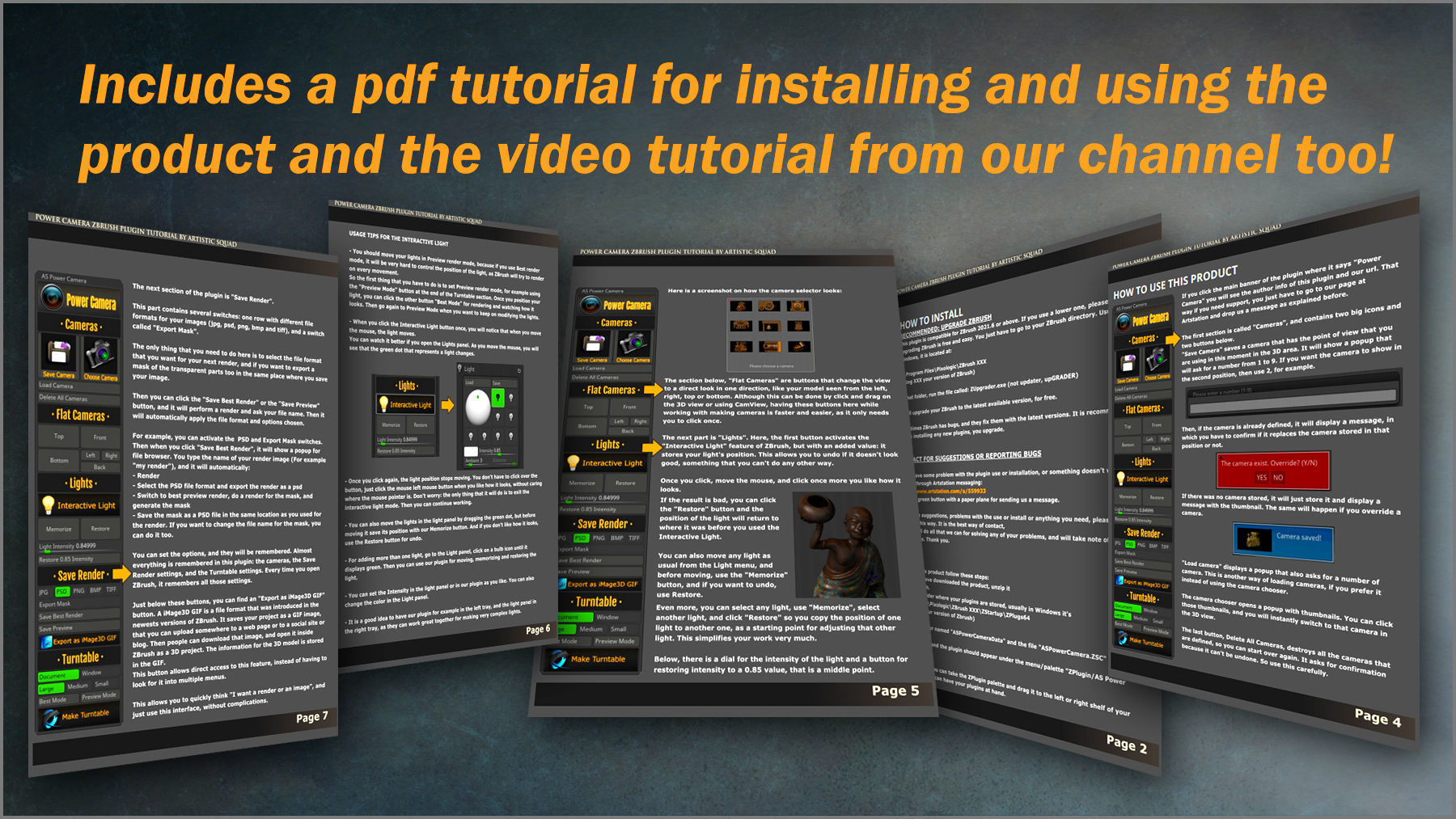 Power Camera ZBrush Plugin 3D model CGTrader