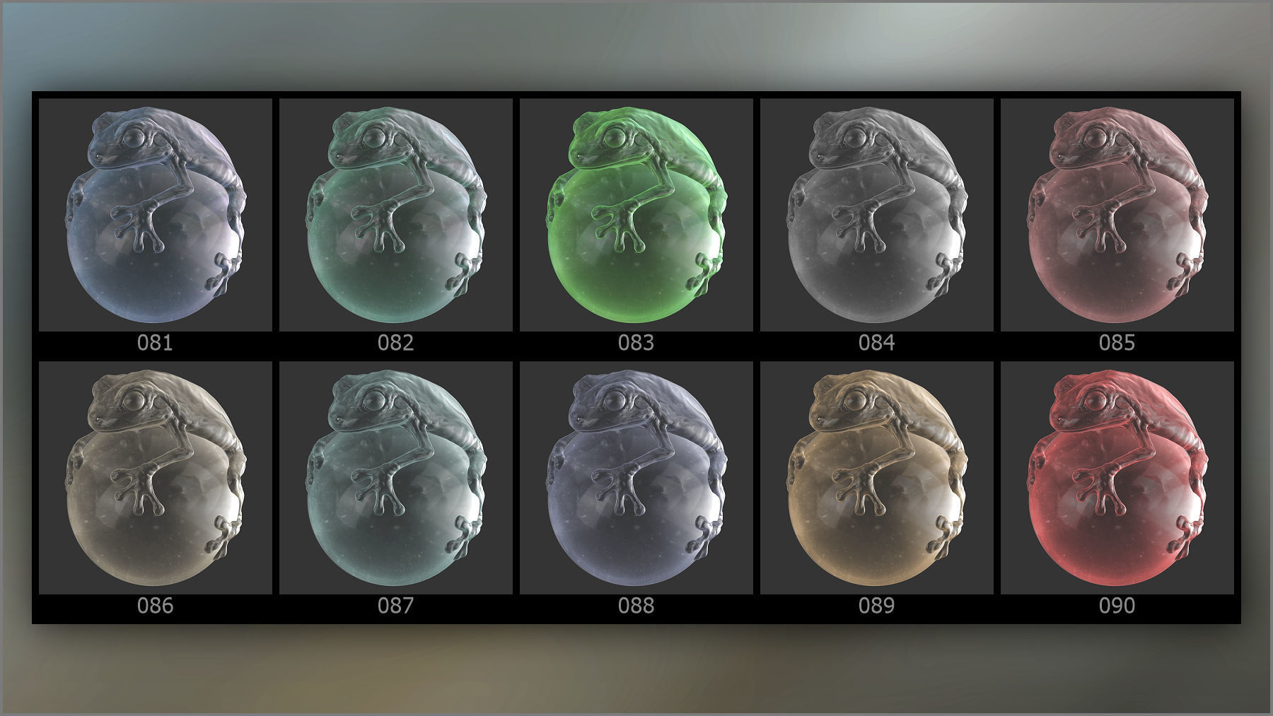 Matcaps Megapack 100 Colored Glass For ZBrush Texture CGTrader