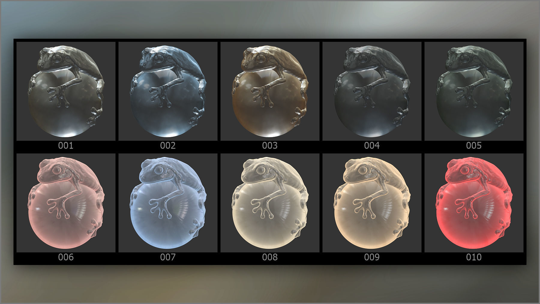 Matcaps Megapack 100 Colored Glass For ZBrush Texture CGTrader