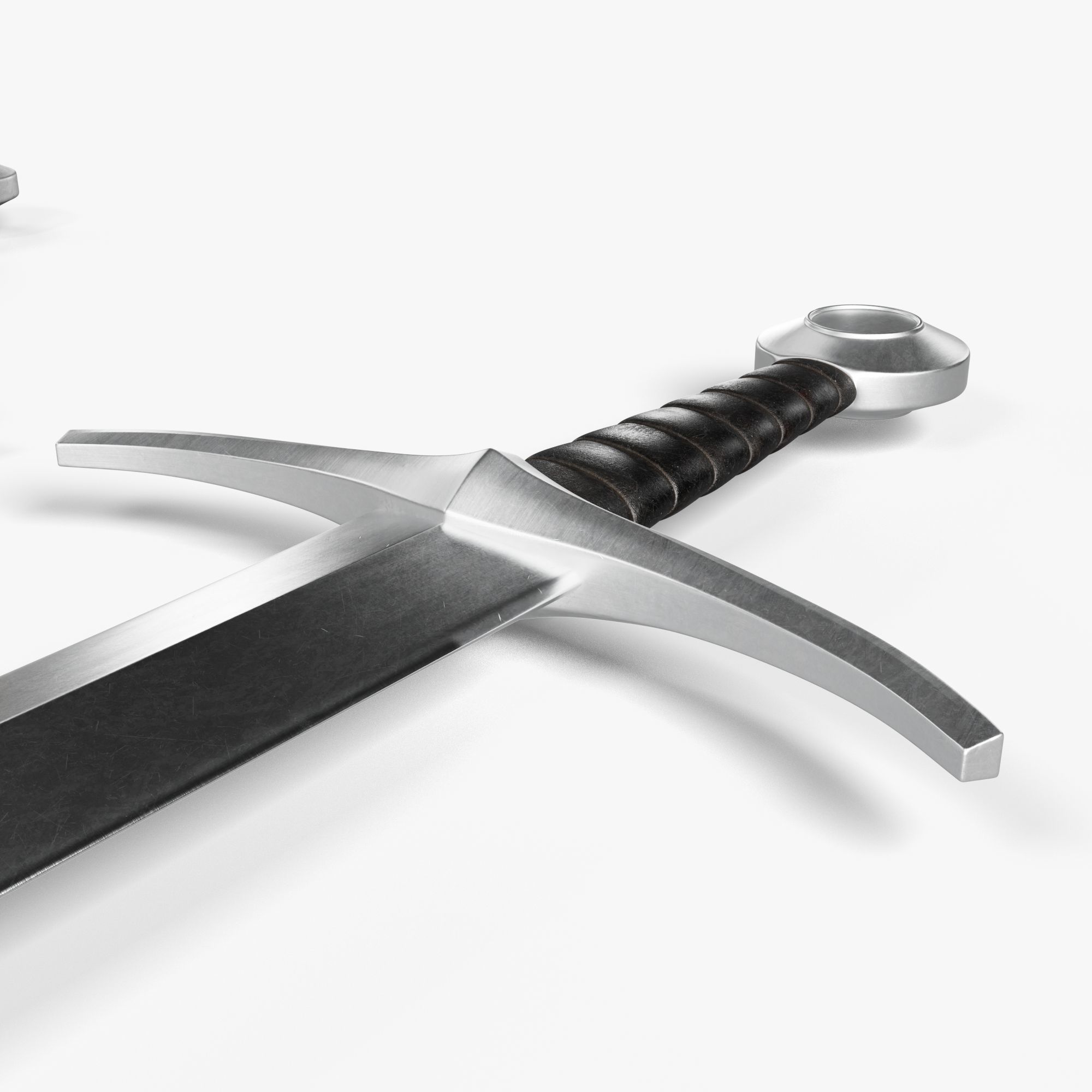 Medieval Sword 04 plus old texture and sheath 3D model rigged | CGTrader