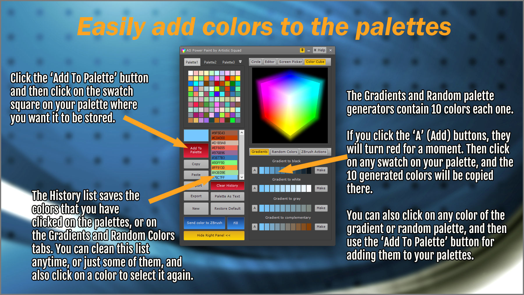 Power Paint color and palette maker 3D model CGTrader
