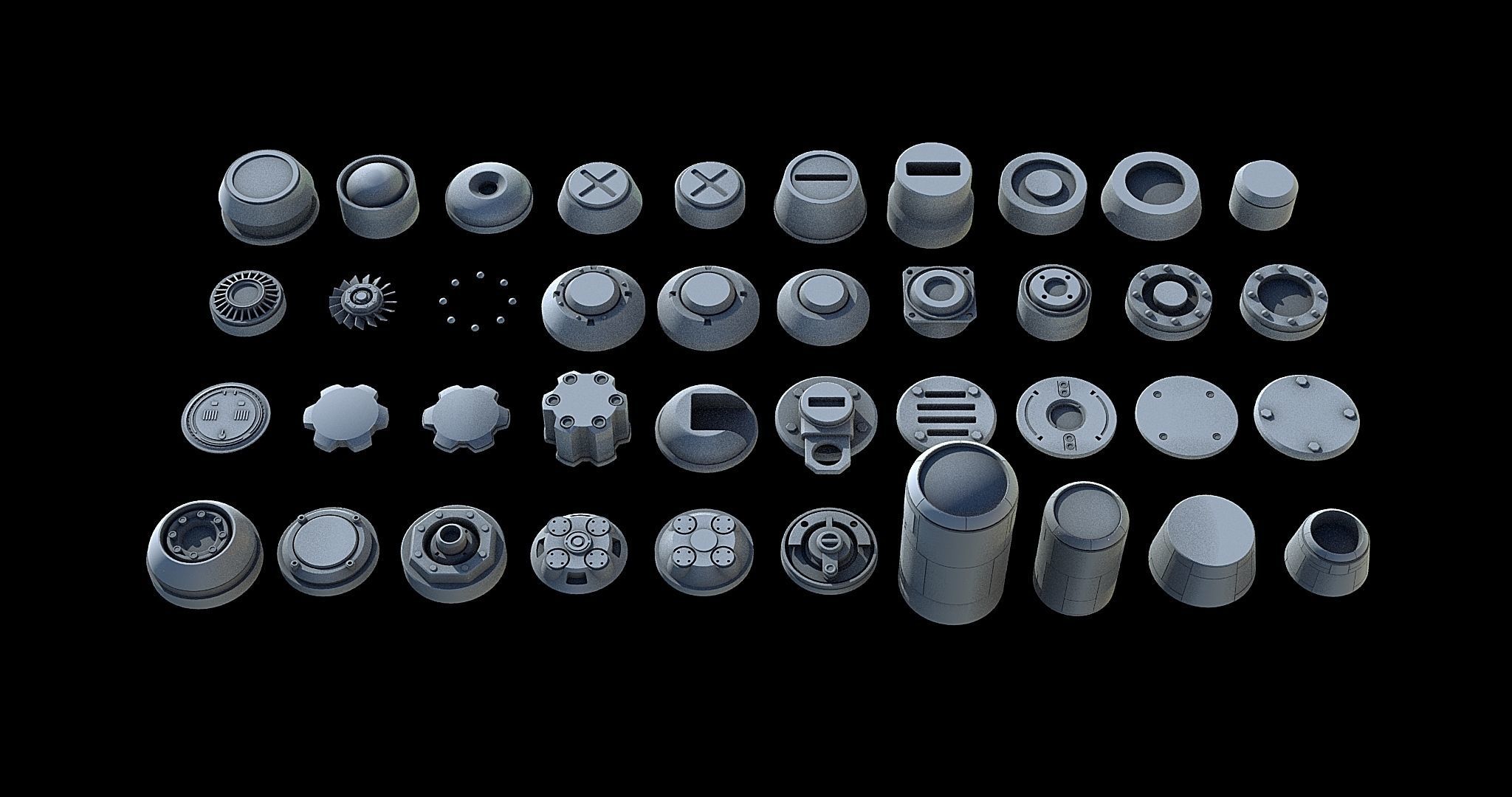 Sci-Fi KitBash and Props Pack Part one 3D model | CGTrader
