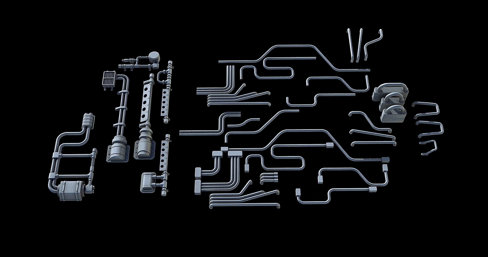 Sci-Fi KitBash and Props Pack Part one 3D model | CGTrader